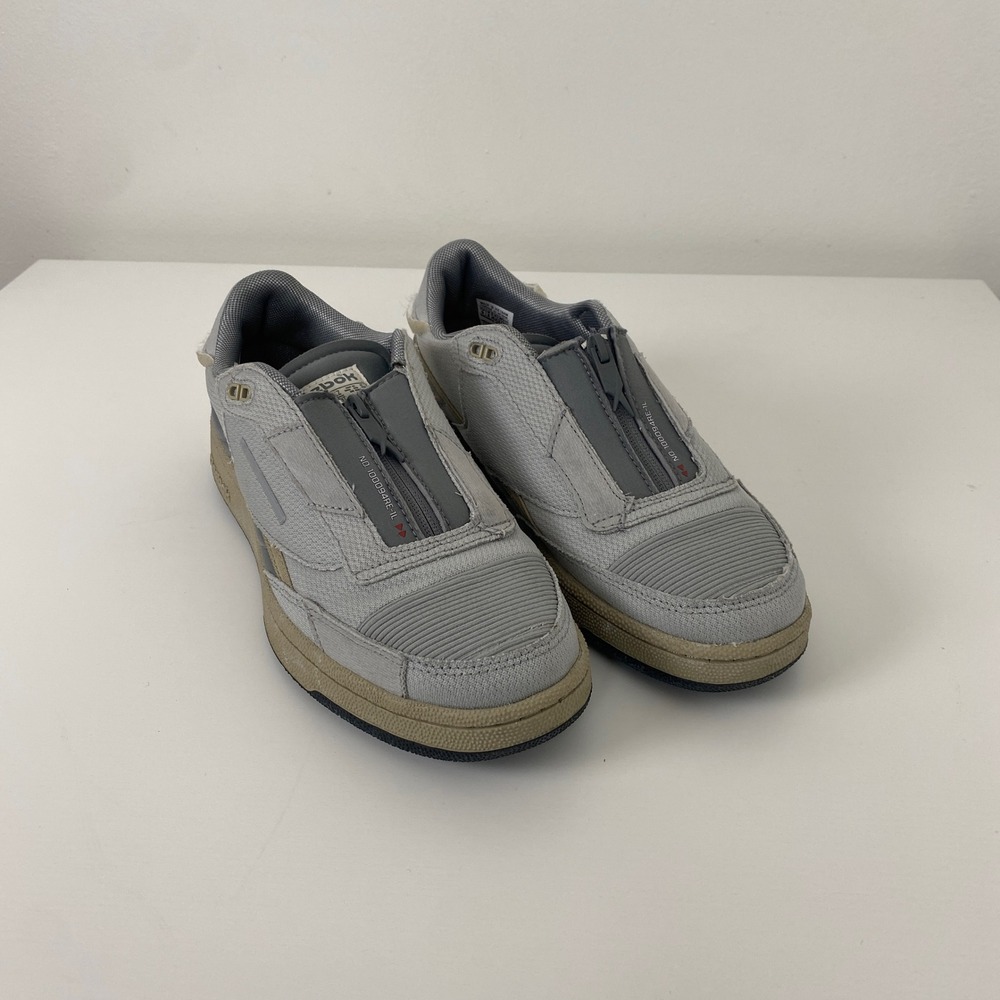NASA x Reebok Club C 85 Zip Artifact Transfer Program Grey Sneakers Mens 9 RARE